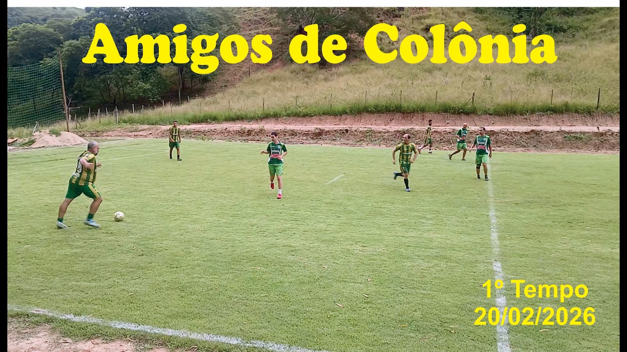 Futebol Society Amigos de Colônia 1º tempo 20/02/2026.