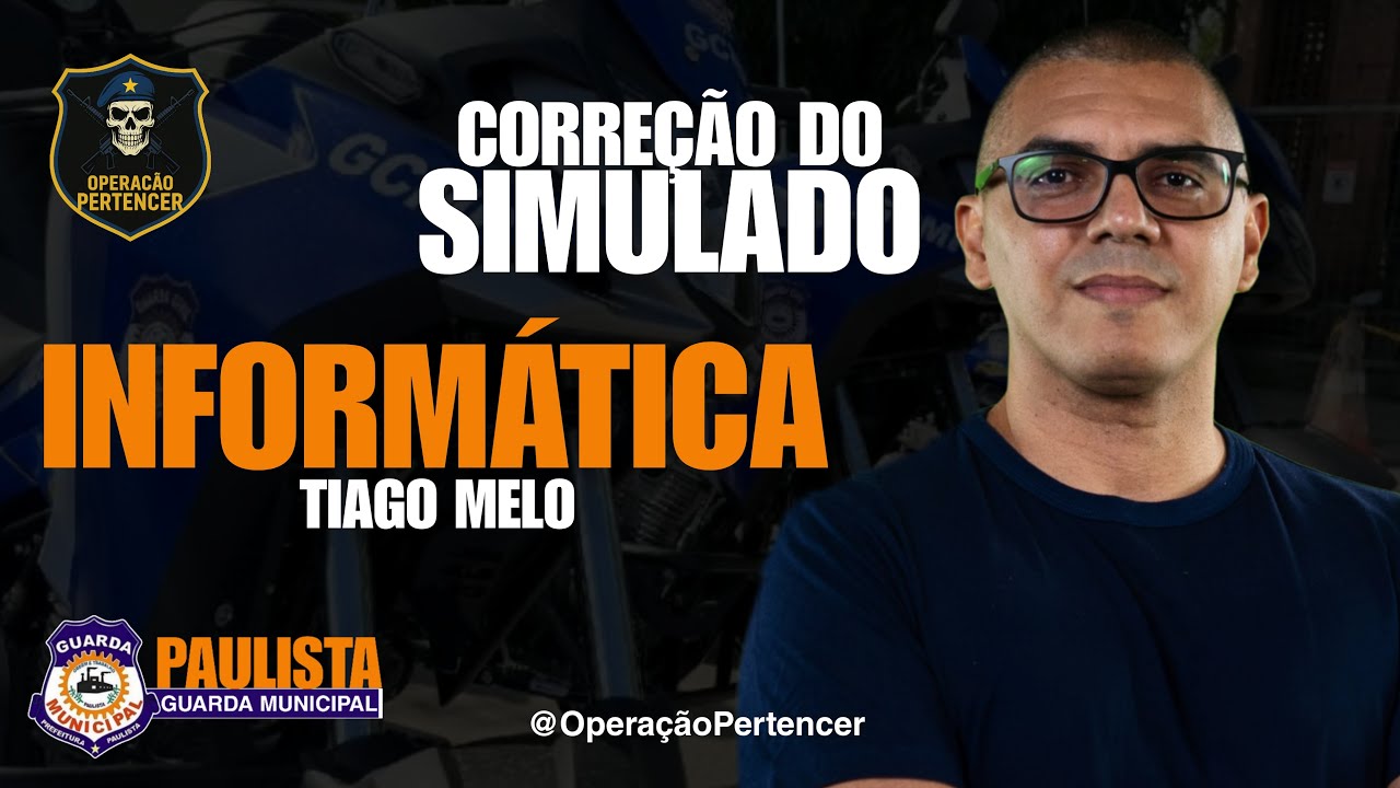 GCM PAULISTA SIMULADO RANQUEADO (Tiago Melo) Informática