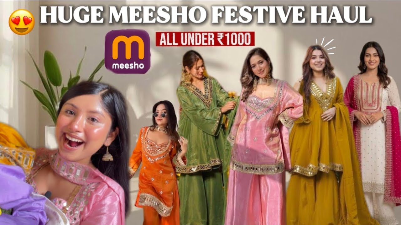 I Ordered the VIRAL Meesho Festive Collection😍 | Best Rakhi Outfits Under ₹1000| Meesho Haul,Try On✨