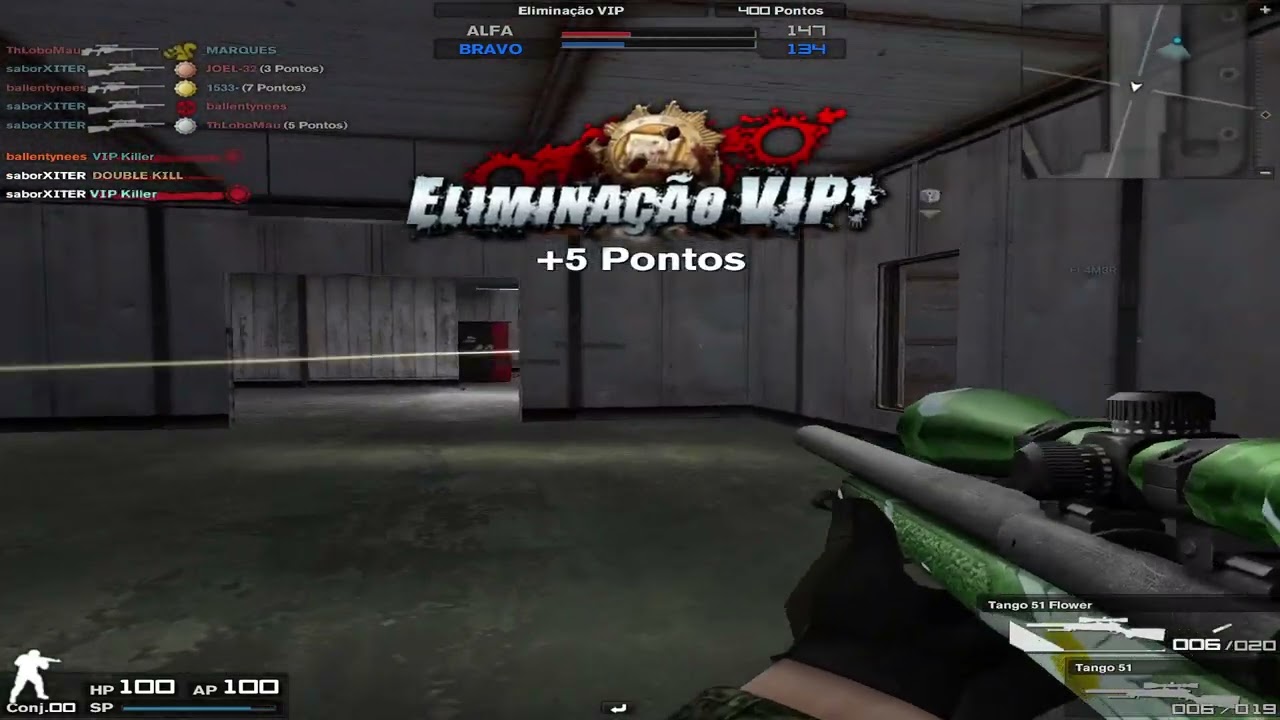 saborXITER - Eliminação Vip no Brasil Server