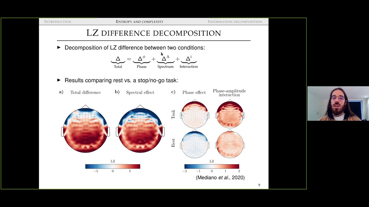 Pedro Mediano, Information theory tools for cognitive neuroscience