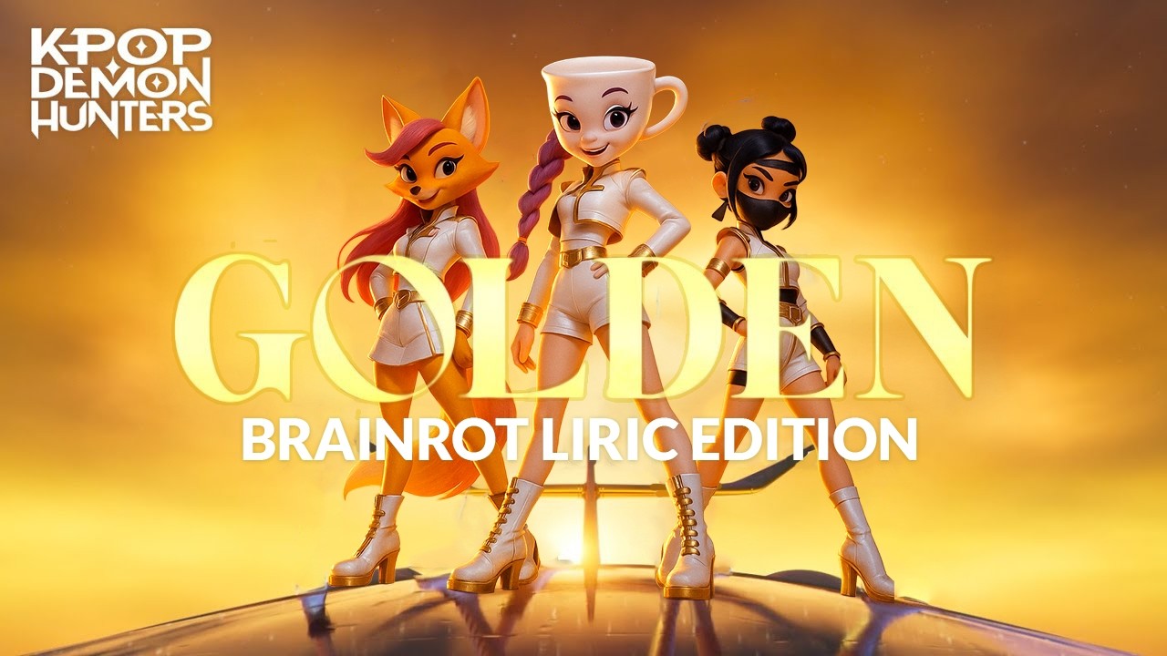 Golden Brainrot Lyric Video / K-pop Girls (Official Video) | KPop Demon Hunters | Huntrix
