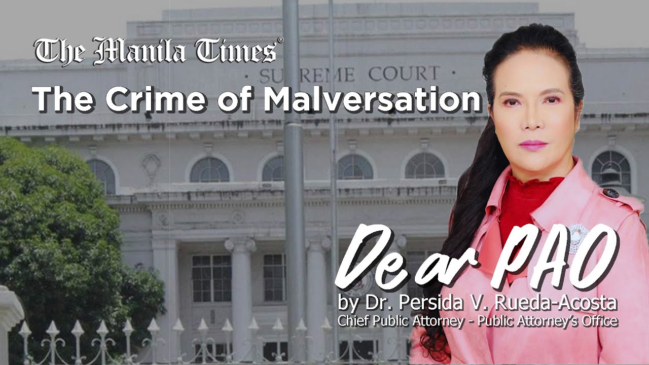 Dear PAO: The Crime of Malversation