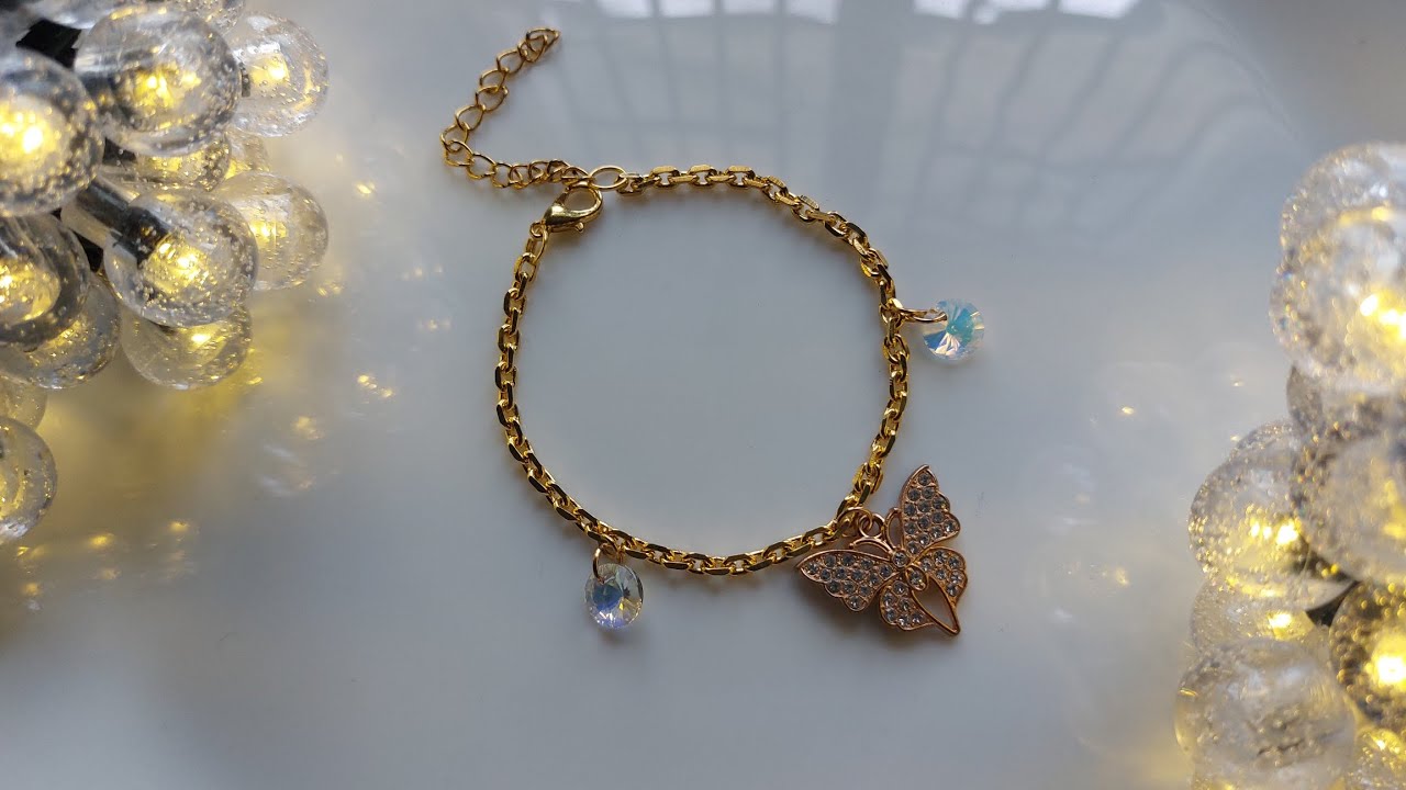 Beautiful chain bracelet making/ how to make bracelet with chain