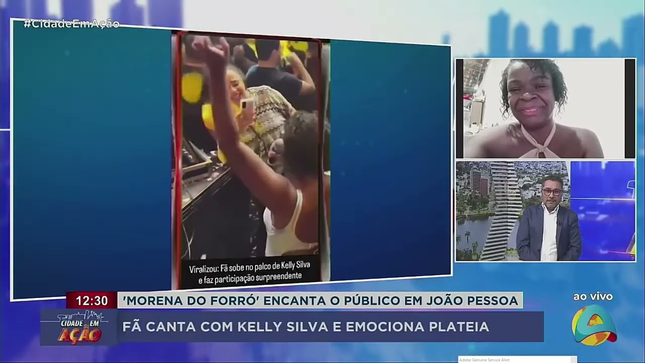 Cidade em Ação - Morena do forró encanta plateia durante show da cantora Kelly Silva