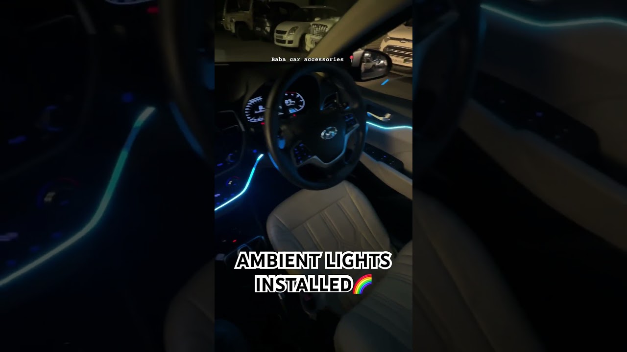 Verna AMBIENT LIGHTS🌈 #verna #cars #ambientlights #carvideo #caraccessories #carinterior
