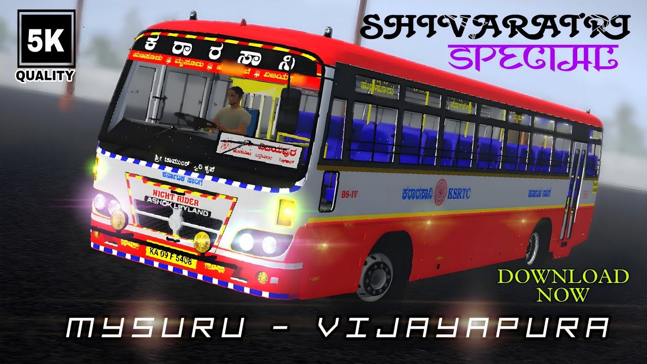 KARNATAKA KSRTC LIVERY • KMS BUILT BUS • CJ PROJECT • MYSURU - VIJAYAPURA • IBS GAMING • BUSSID..