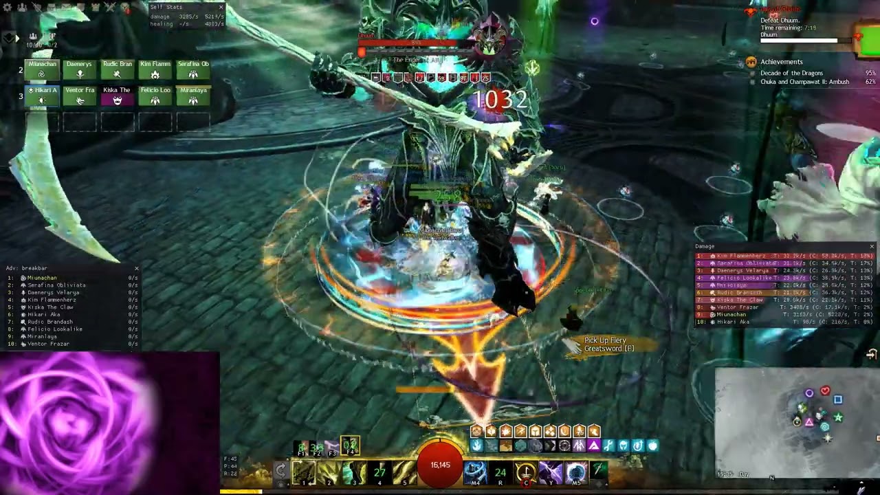 Gw2 | Dhuum | Heal Alacrity Tempest | Tank G3