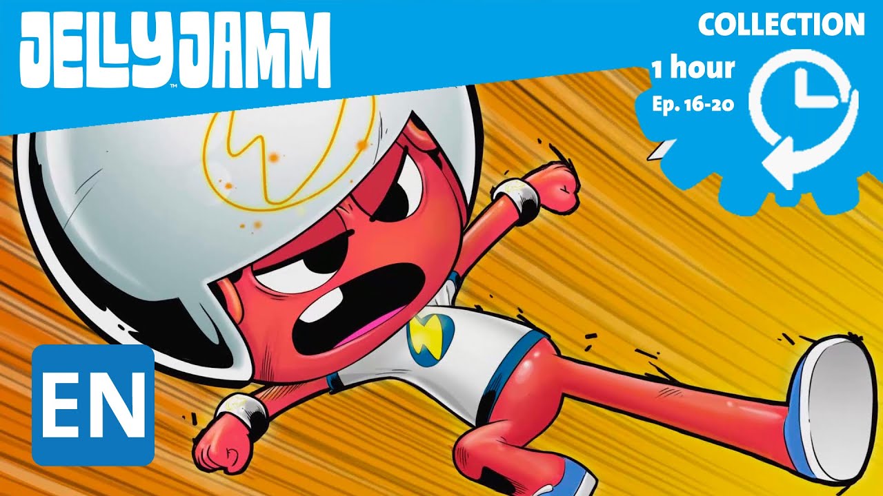 Jelly Jamm English. 1Hour Compilation (Ep.16-20) Cartoons in English for kids