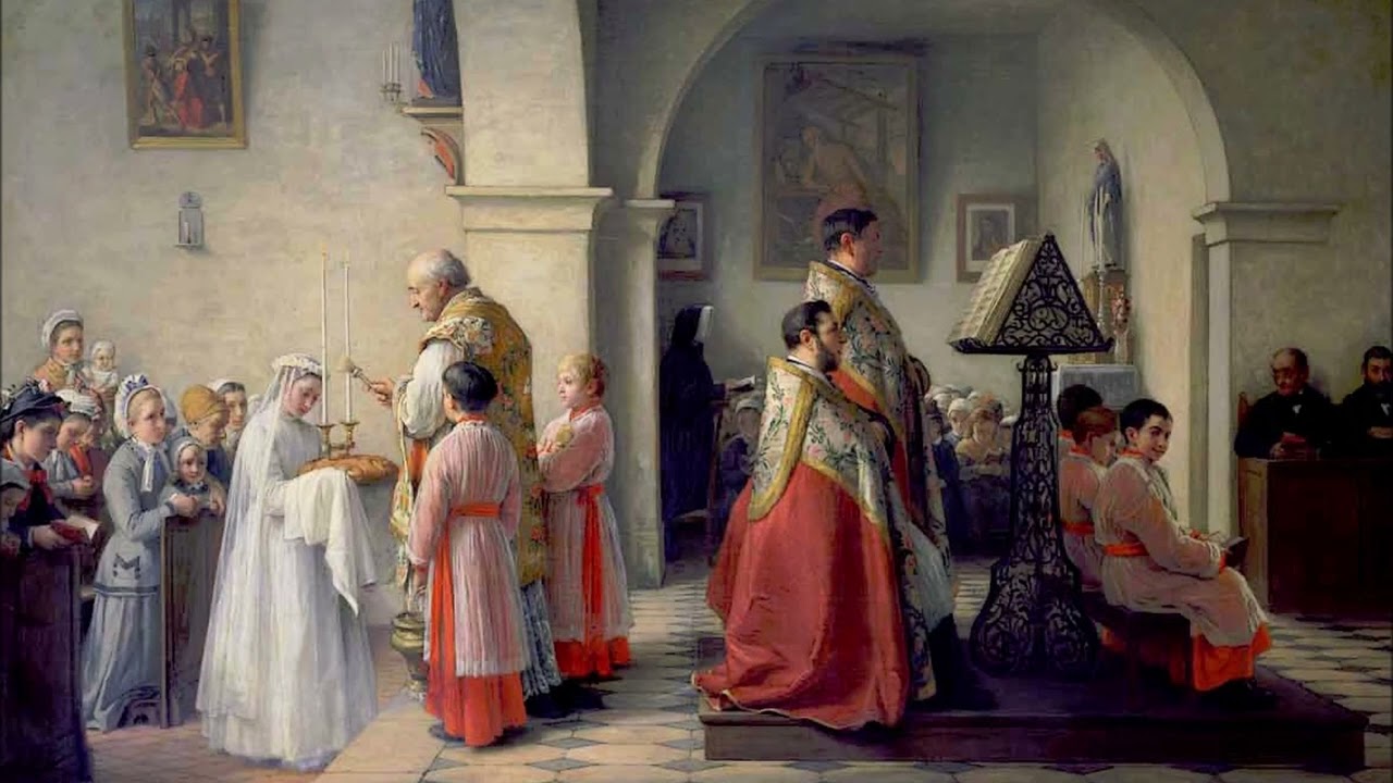 Sanctus de la messe du VIeme ton (plain-chant et orgue)