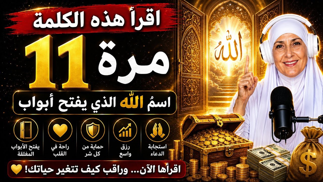 اقرأ هذه الكلمة 11 مرة - اسمُ الله الذي يفتح أبواب