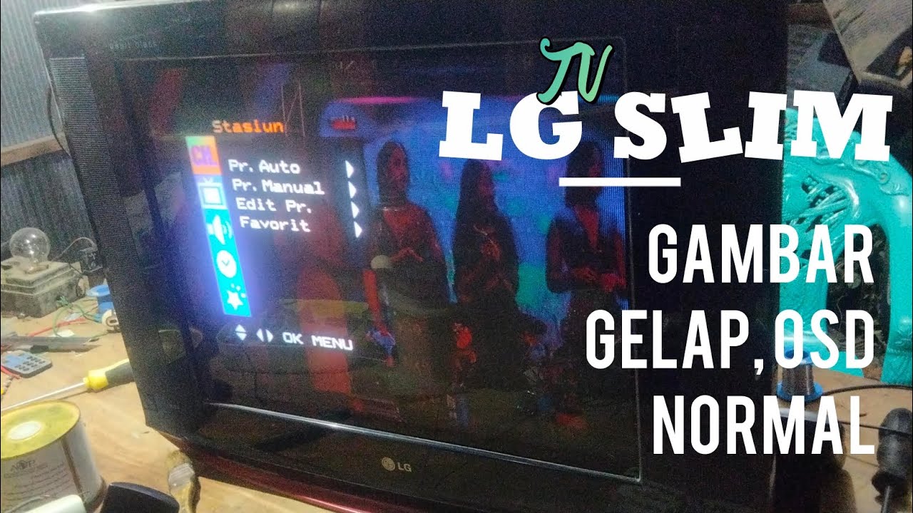 INI SANGAT MUDAH ‼️ BEGINI CARA MEMPERBAIKI TV LG SLIM LAYAR GELAP OSD TERANG 