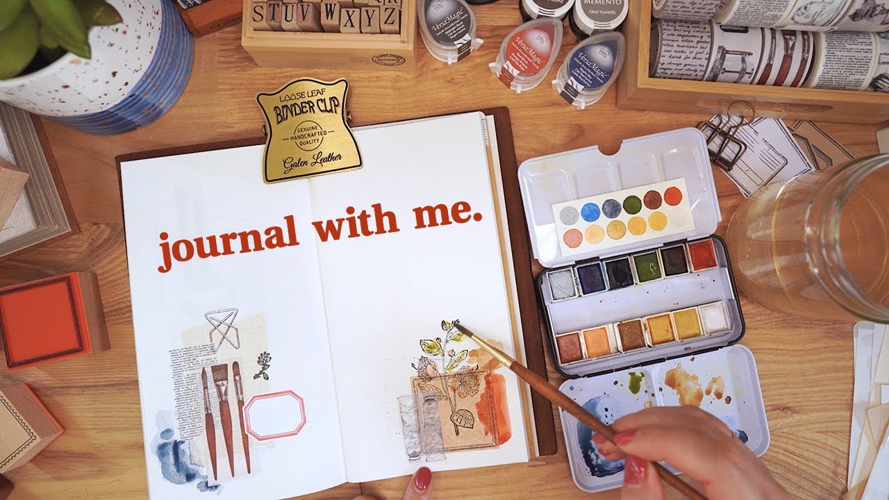 journal with me ✷ decorating spreads in my traveler's notebook