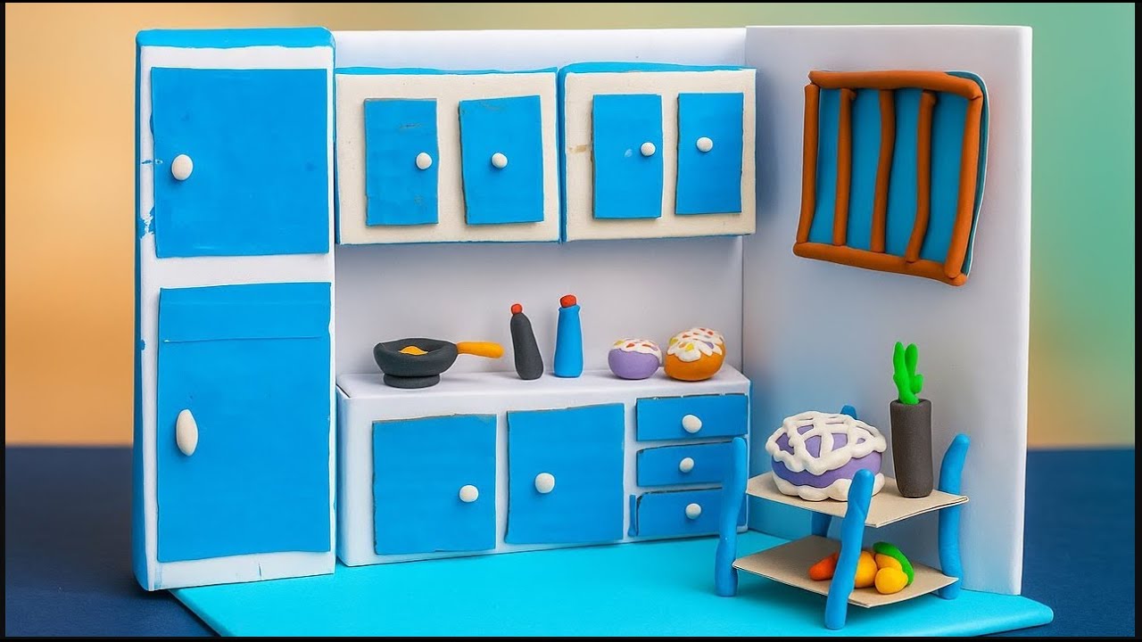 🌸🍽️ Dollhouse Kitchen Decoration Ideas 🍳🏡 Cute Mini Doll House