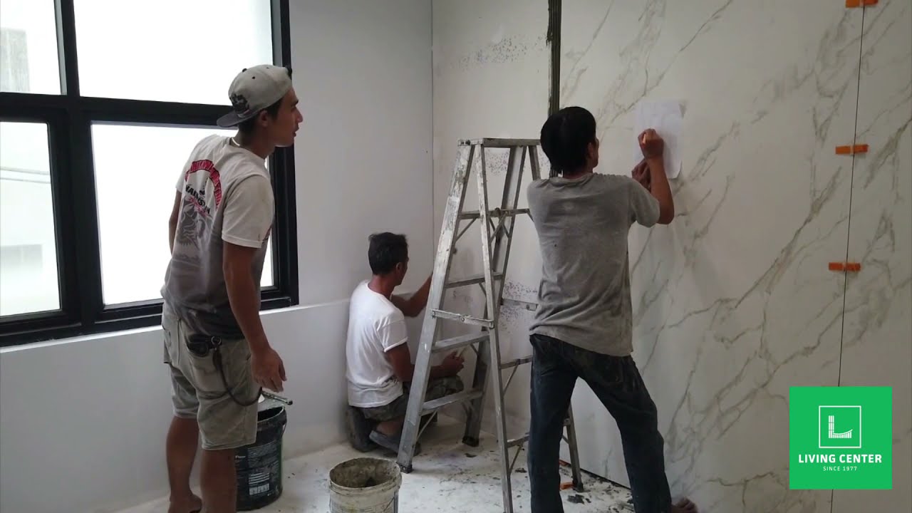 Sintered Stone Installation - Living Center