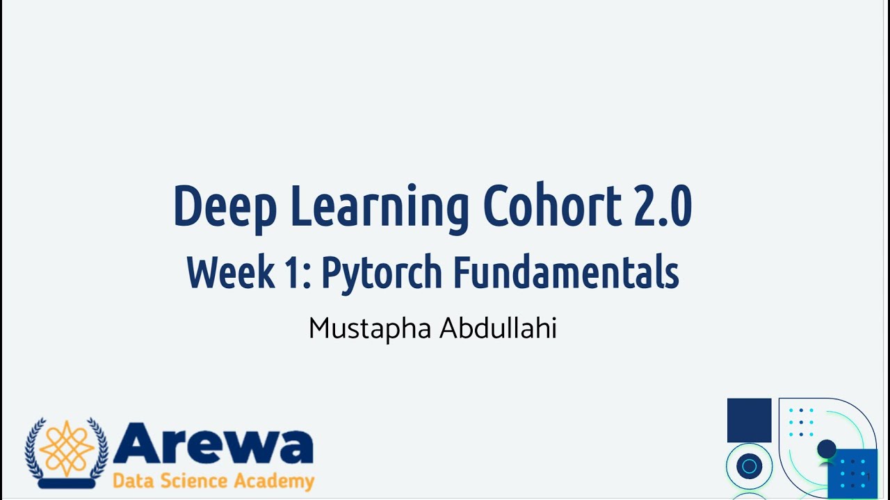 Week 1: PyTorch Fundamentals
