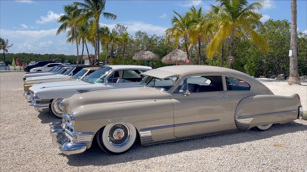 Dukes & Cadillac Kings cruise to the Keys. Oldschool Cadillacs & Bagged cars @GenerationOldschool