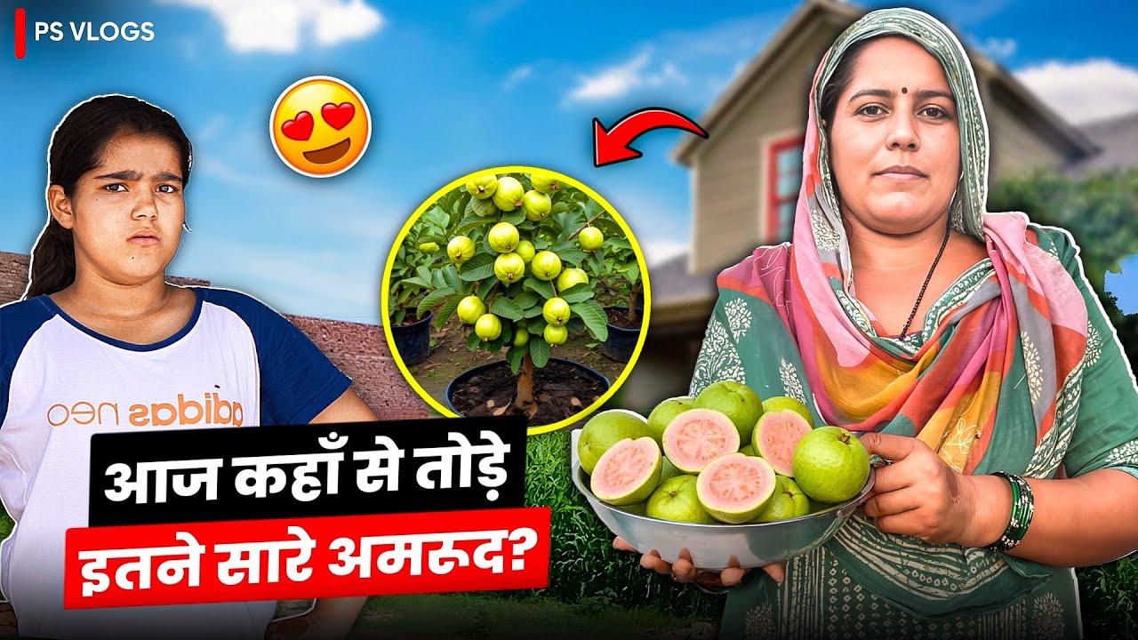 आज कहाँ से तोड़े इतने सारे अमरूद?
