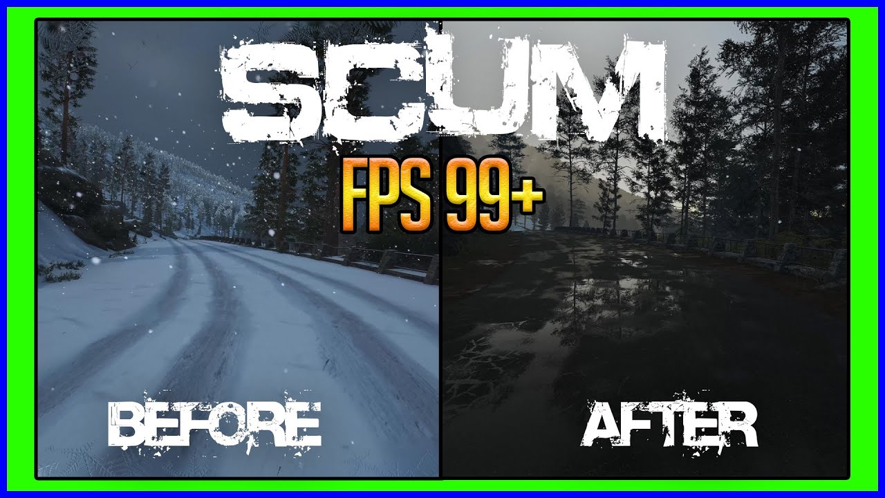 SCUM 1.0 Update Before and After Performance  (Epic Settings)