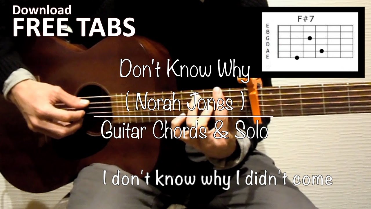 Don't Know Why (Norah Jones) - Guitar Chords & Solo / Takashi Terada