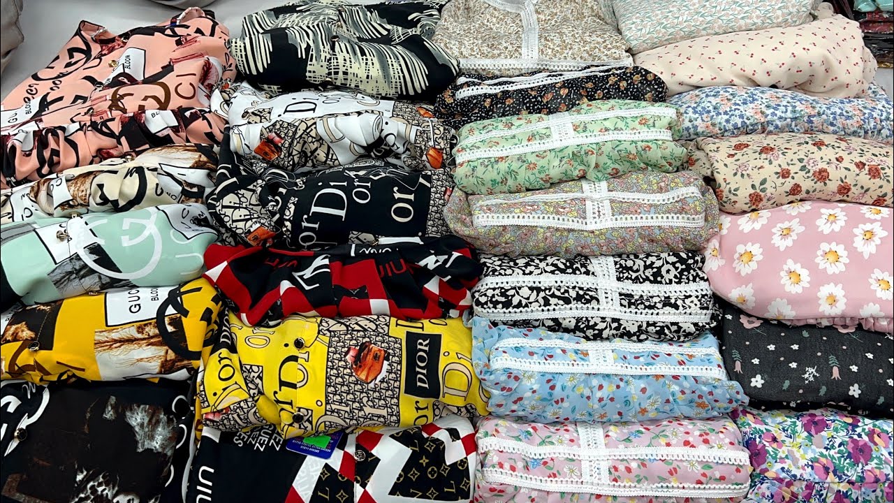 Gucci/Dior printed long tops/1pc/gown collection || কিউট কিউট গুচি/ডিওর প্রিন্টের গাউন/টপস