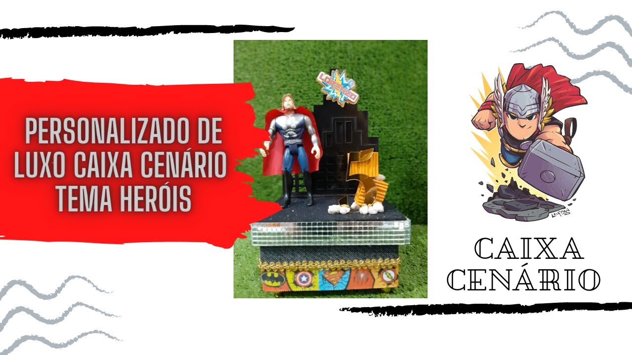 SÉRIE PERSONALIZADO DE LUXO - KIT HERÓIS - CAIXA CENÁRIO - AULA 10