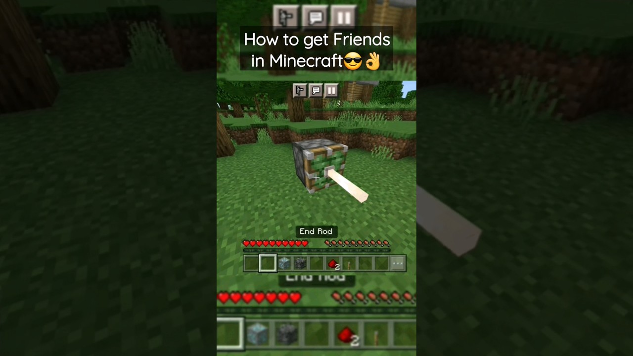 How to get Friends in Minecraft😎👌 #shorts