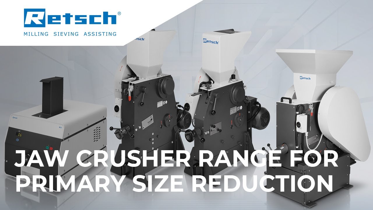 Jaw Crusher range for primary size reduction #RETSCH #jawcrusher #laboratoryinstruments