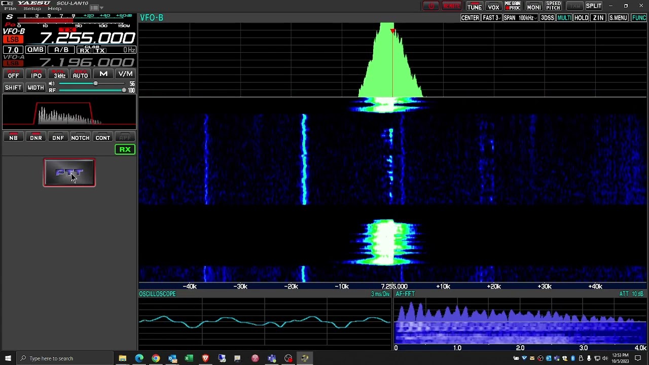 First contact using Yaesu SCU-LAN 10