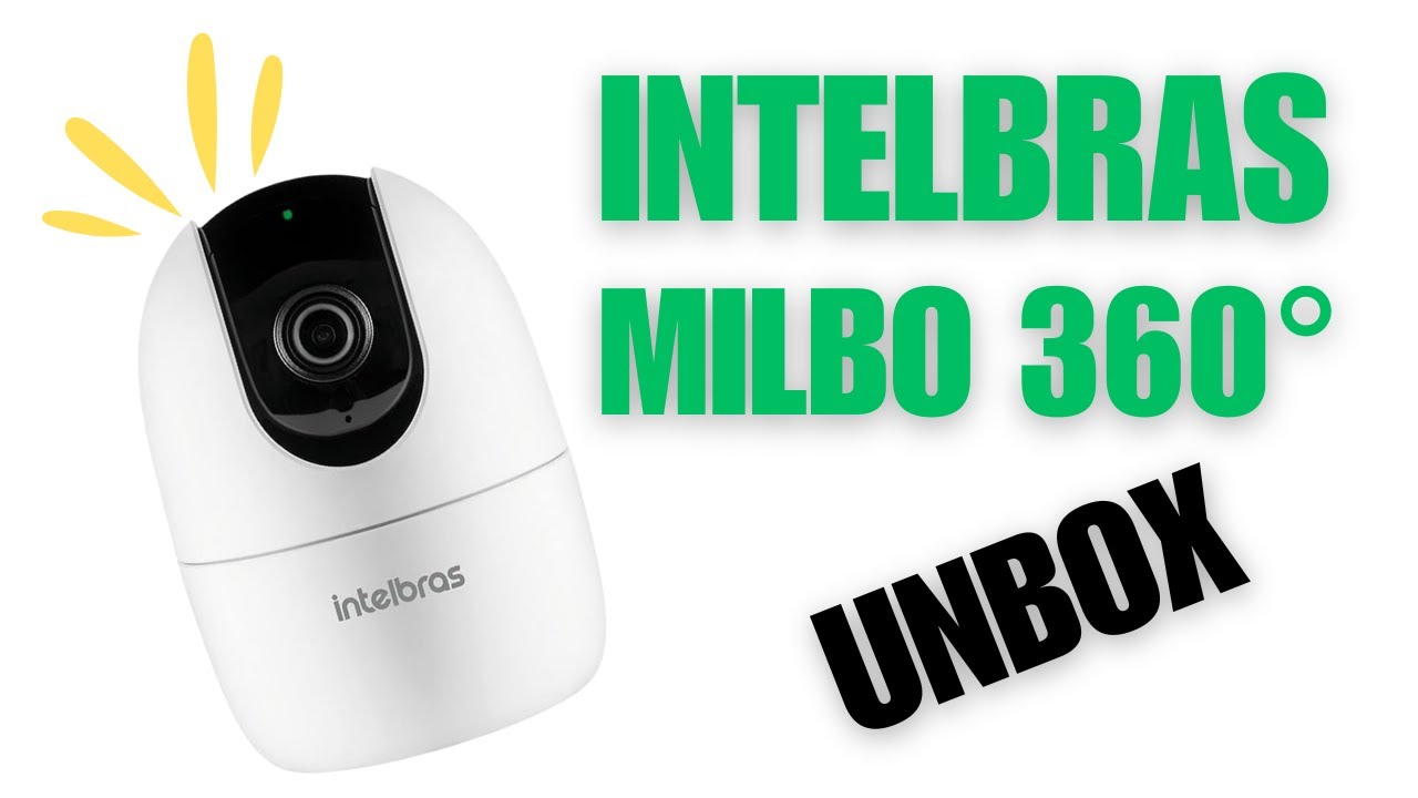 Câmera Inteligente Interna 360° Compatível com Alexa Wi-Fi Full HD IM4 C Branco Intelbras - UNBOXING