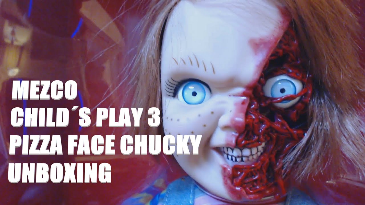 MEZCO Childs Play 3 Mega Scale Pizza Face Chucky | UNBOXING | REVIEW | Horror Stuff |