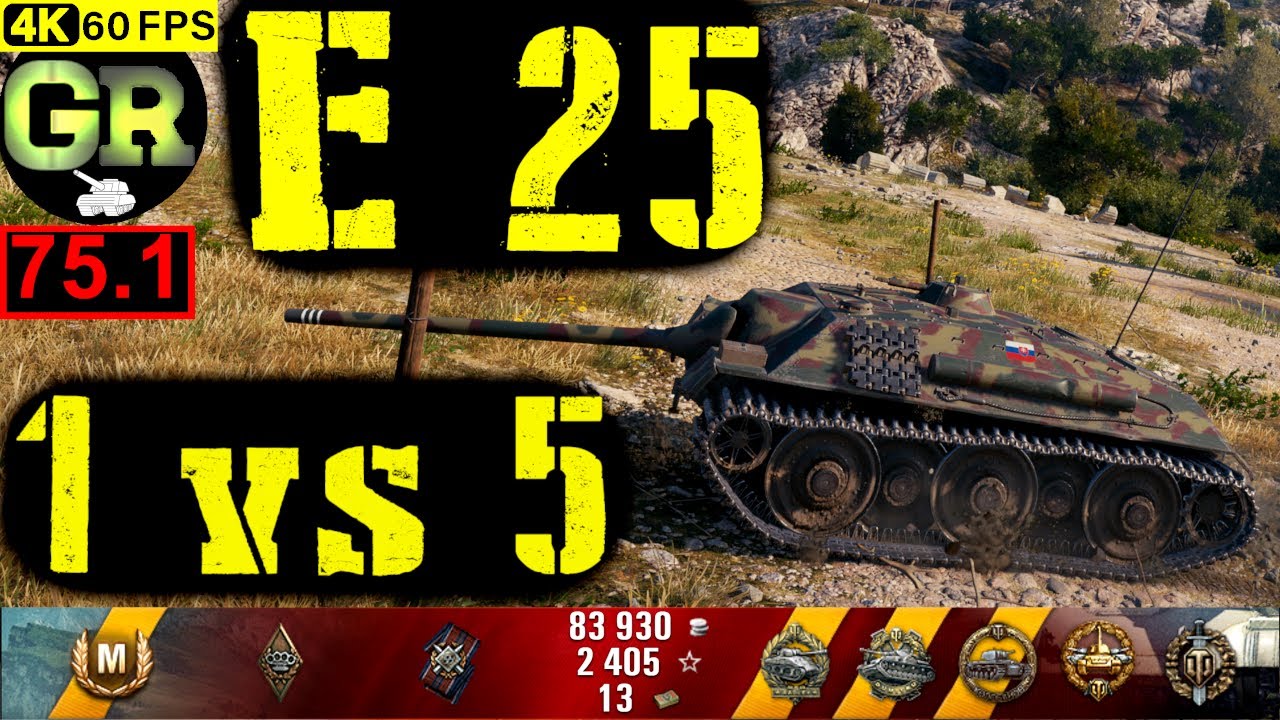 75_World of Tanks E 25 WoT Replay - 8 Kills 3.2K DMG(Patch 1.4.0)