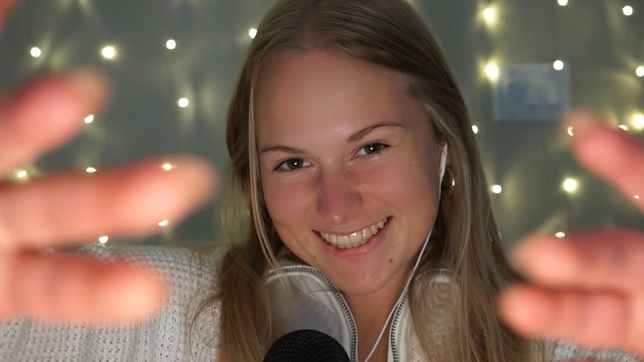 ASMR trying hand movements! | face tracing, snipping negative thoughts, affirmations