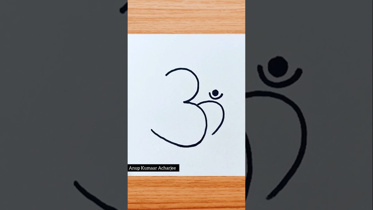 Ganpati Drawing from Om VERY EASY | Ganesh Chaturthi Drawing ✨ #drawing #ganesh #shorts