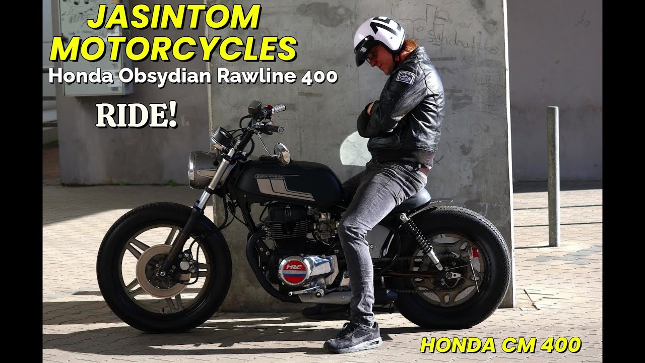 OBSIDIAN RAWLINE 400! Honda CM400 Custom. From @jasintom_motorcycles of Poland.gopro  Raw Twin Sound