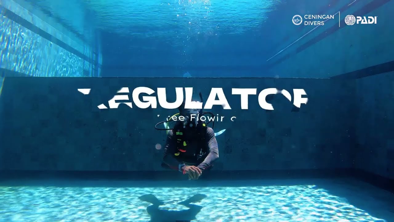 PADI Open Water Course Skills - Free Flowing Regulator