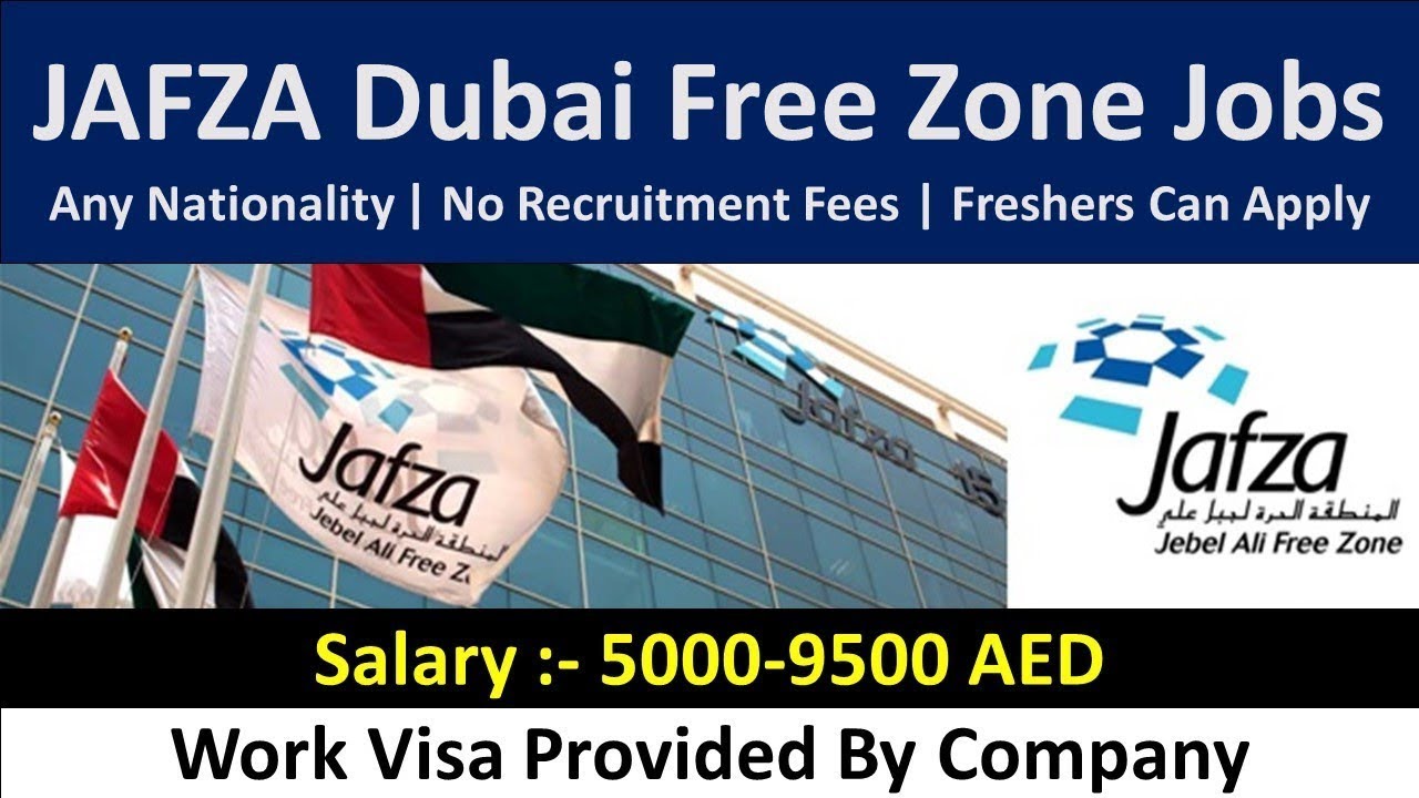 Latest and New Free Jobs In Dubai By Jafza Jebel Ali Free Zone Authority Company 2023  #dubaijobs