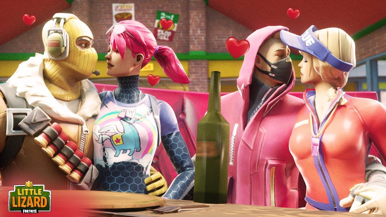 DRIFT AND RAPTOR go on a DOUBLE BLIND DATE - Little Lizard Fortnite