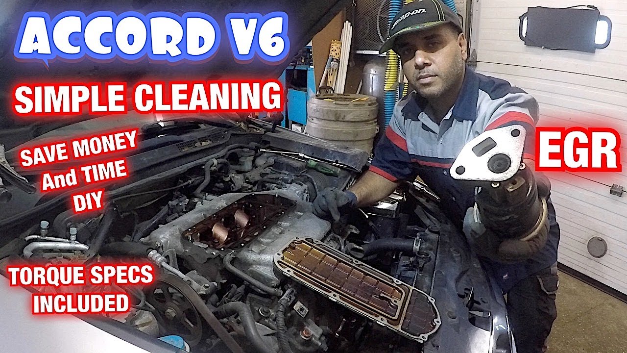 Honda Accord 2003 to 2007 EGR valve cleaning Simple DIY easy and Quick
