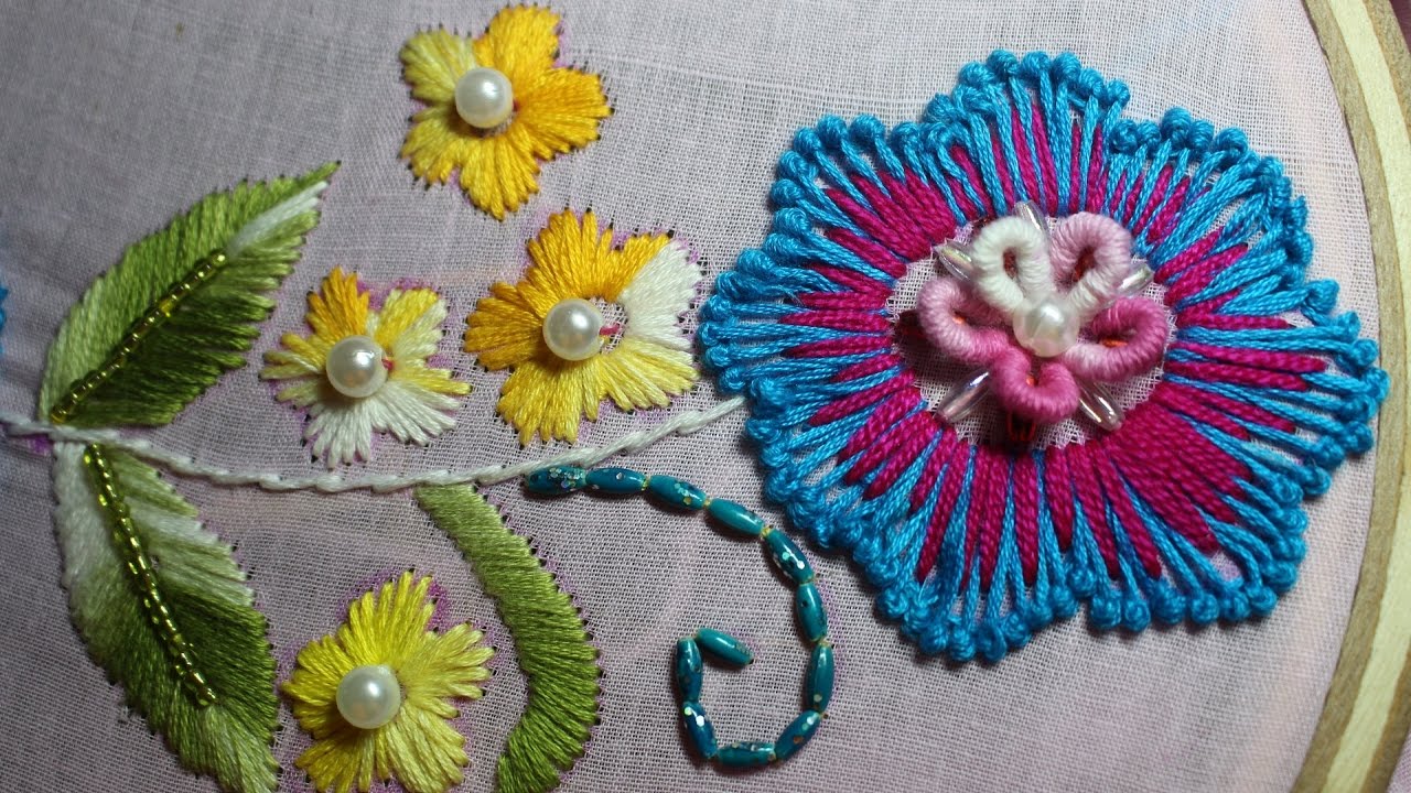 Hand embroidery designs | Embroidery design for dresses | Stitch and Flower-104