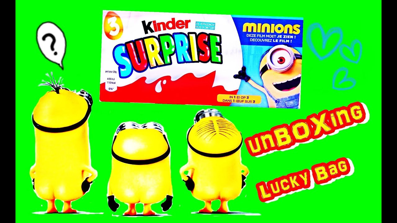 MINIONS kinder SURPRISE eggs UNBOXING &Uuml;BERRASCHUNG &Uuml;ei 4K &Uuml;berraschungseier  &Uuml; Eier egg auspacken :)
