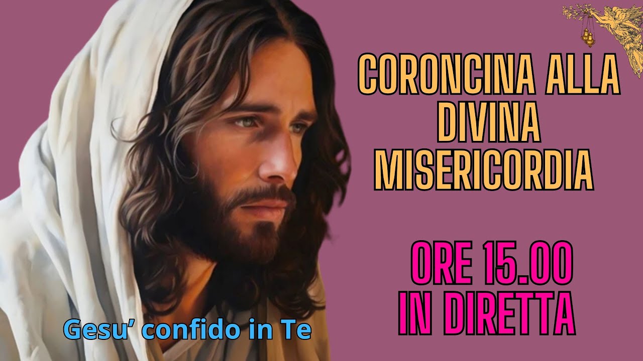 CORONCINA ALLA DIVINA MISERICORDIA - SEGUE . 24 ORE DELLA PASSIONE 1° ORA  7- 3  - 2026