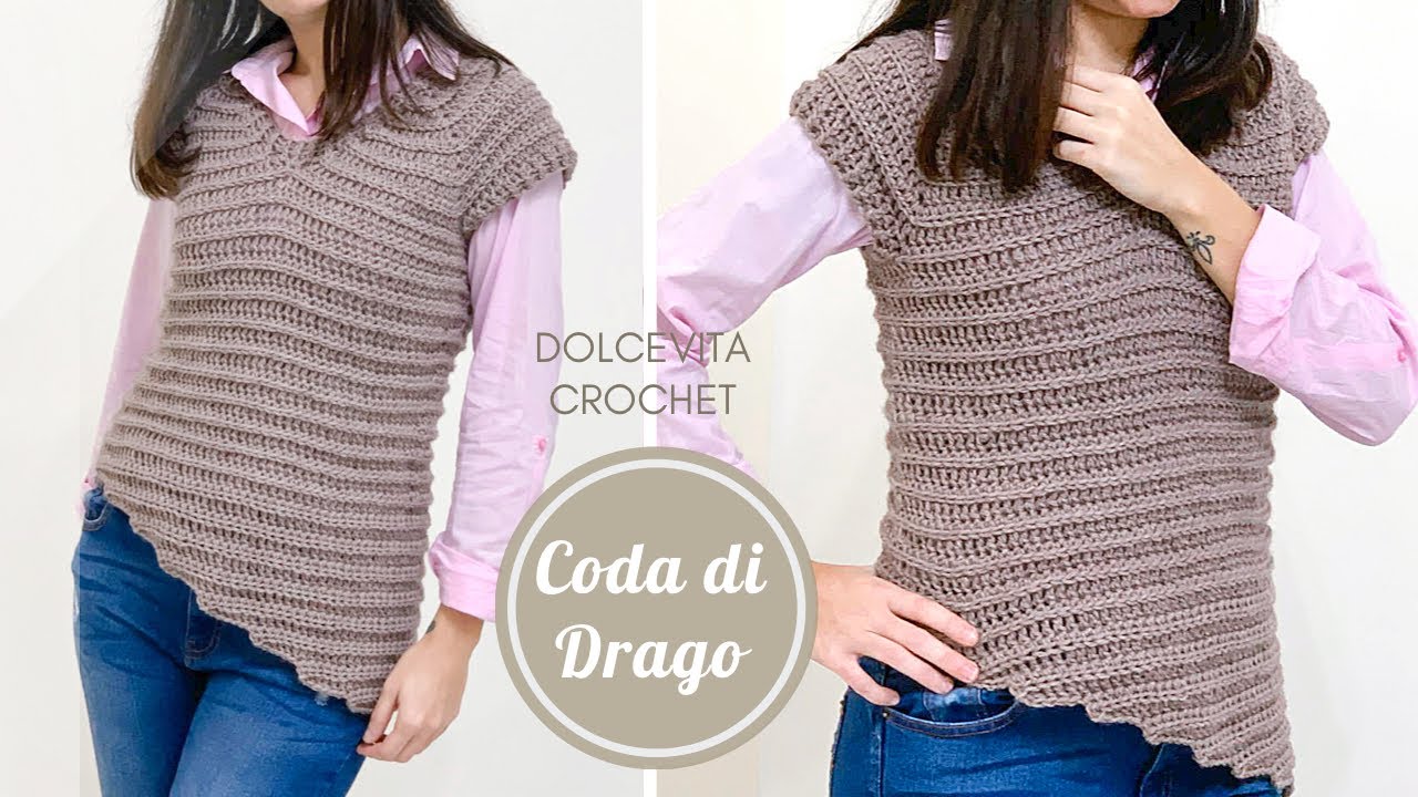 TUTORIAL MAGLIA SMANICATA UNCINETTO 