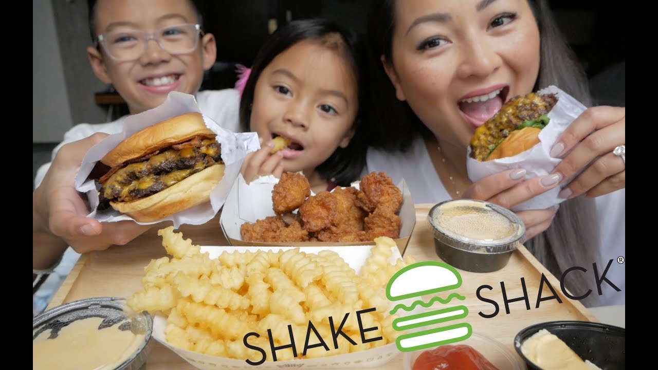 SHAKE SHACK Mukbang New York Edition| N.E Let's Eat