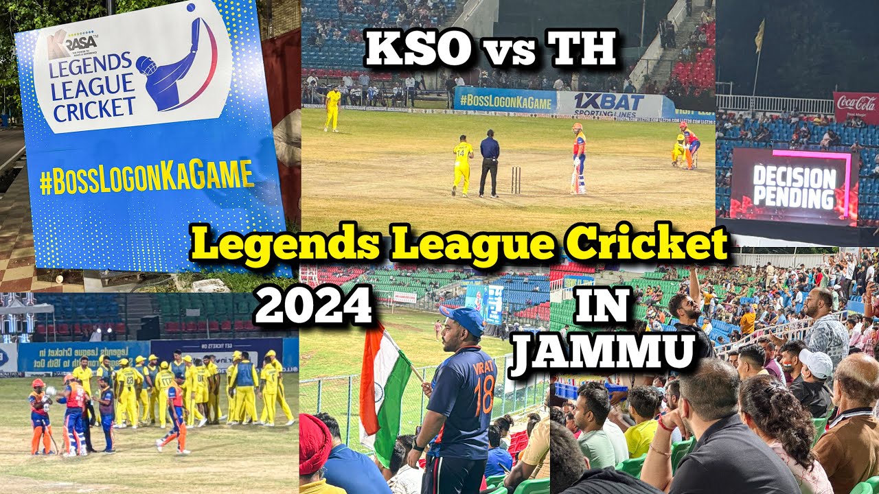 Legends League Cricket in Jammu 2024 | MA Stadium | IRFAN PATHAN TEAM | 4th Match | KSO vs TH