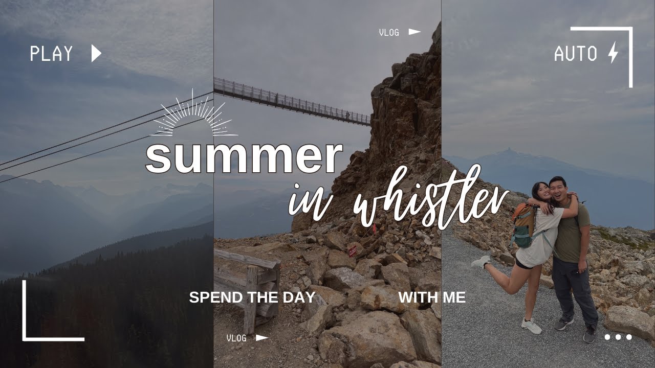 summer in whistler, cloudraker suspension bridge