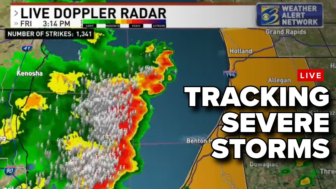 LIVE STORM TRACKING | Severe weather pushes into West Michigan, warnings in effect
