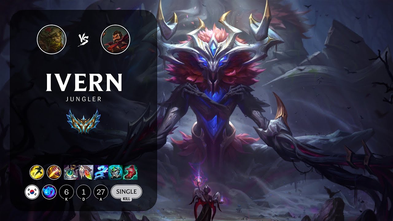 Ivern Jungle vs Graves - KR Challenger Patch 14.4