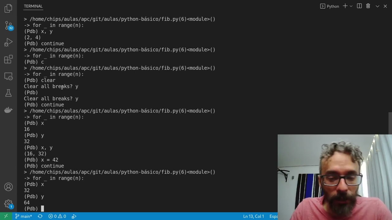 Depuração de código Python