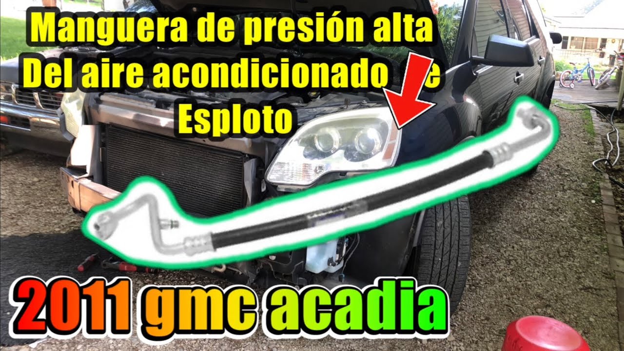 2011 gmc acadia ac high pressure hose replacement